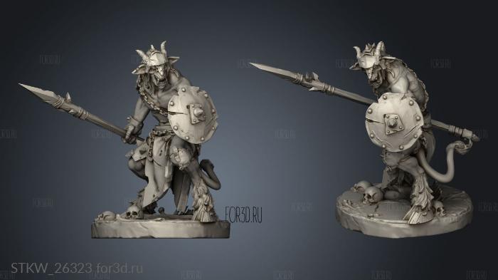 Beastmen Capra Scouts stl model for CNC