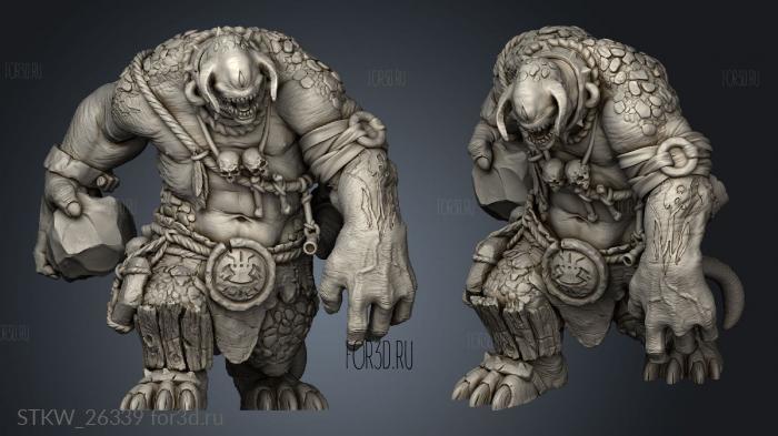 Beastmen Cyclops stl model for CNC