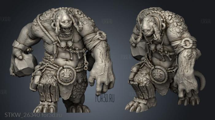 Beastmen Cyclops stl model for CNC