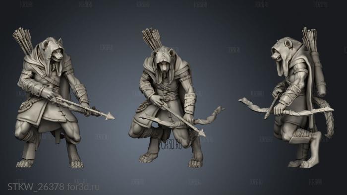 Beastmen Raiders stl model for CNC