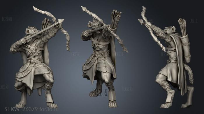 Beastmen Raiders stl model for CNC