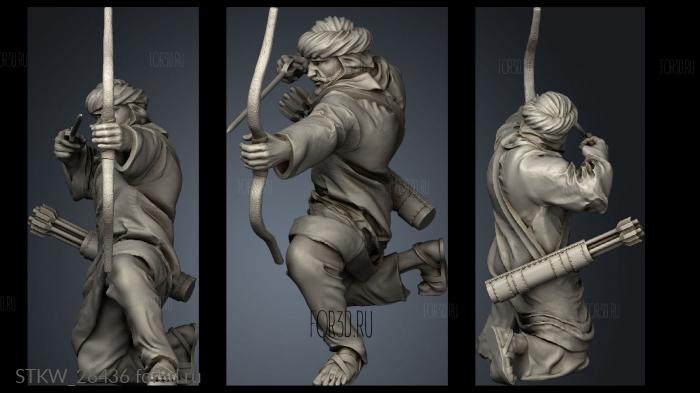 Berber Archers Arrow stl model for CNC