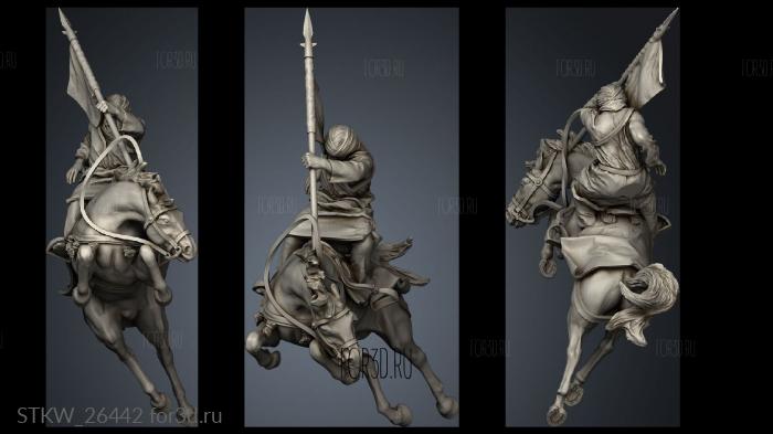 Berber Casualties Officer Horse stl model for CNC