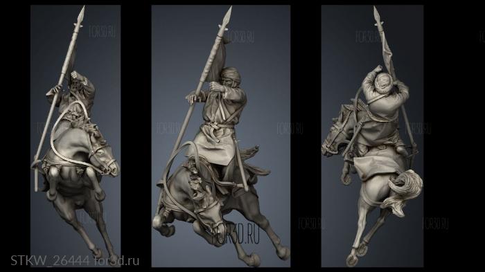 Berber Casualties Officer Horse stl model for CNC