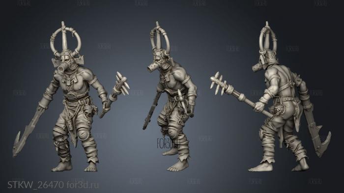 bestia Scrap Shaman stl model for CNC