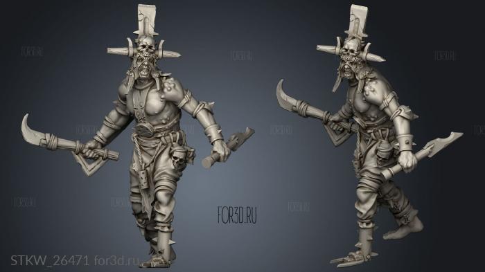 bestia Scrap Shaman stl model for CNC