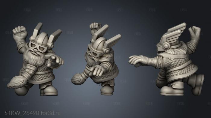 dwarf Blizzard stl model for CNC