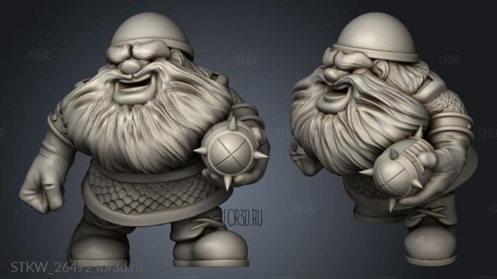 dwarf runner stl model for CNC