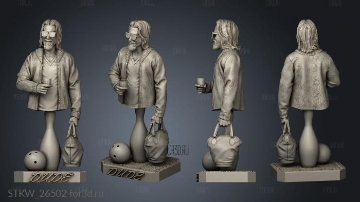 Big Lebowski stl model for CNC