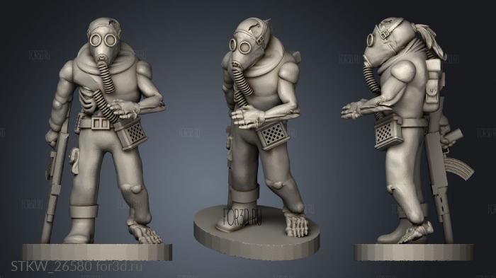 Cult Zombie stl model for CNC