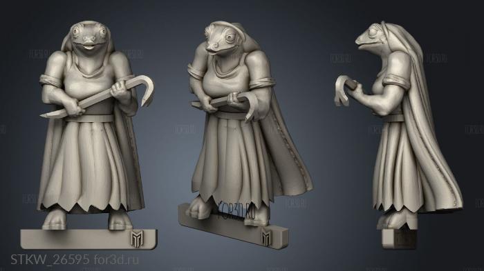 Froggie Female stl model for CNC