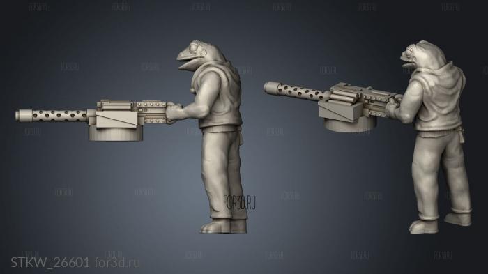 Froggie Soldier Rear Deck stl model for CNC