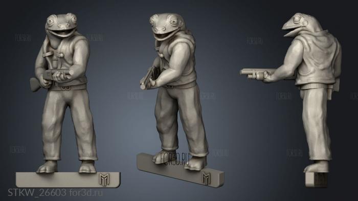 Froggie Five stl model for CNC