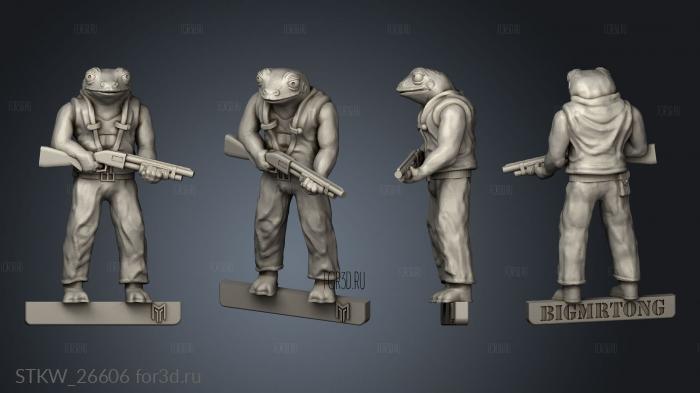 Frogger One stl model for CNC