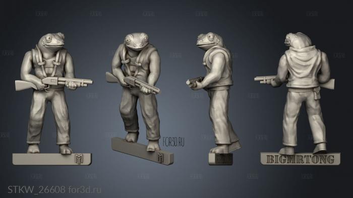 Frogger Two stl model for CNC