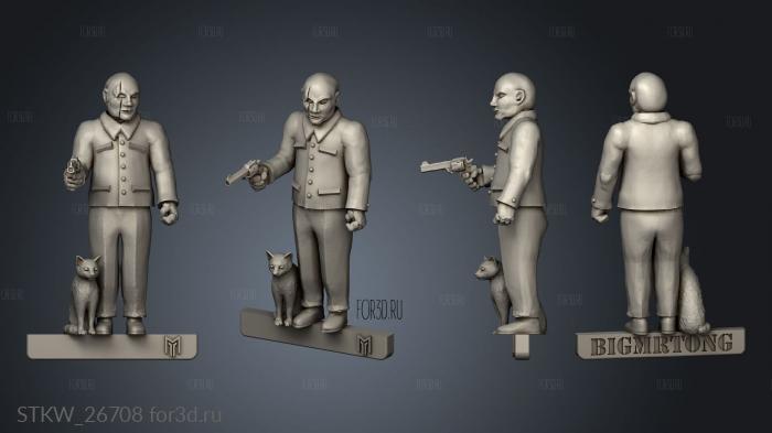 Spectre Blofeld 3d stl модель для ЧПУ