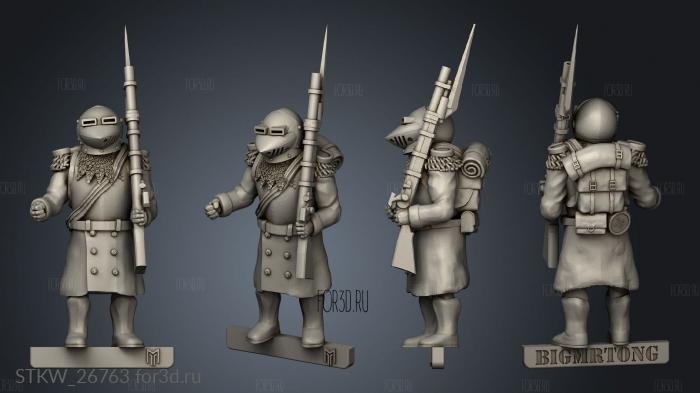 Turnip Musketeer stl model for CNC