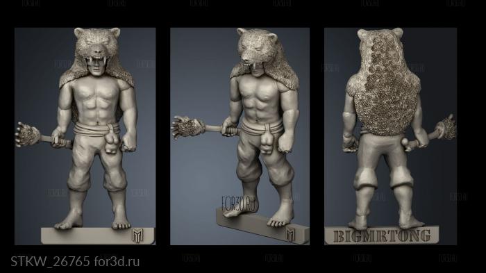 Wendol Bear Warrior 3d stl модель для ЧПУ