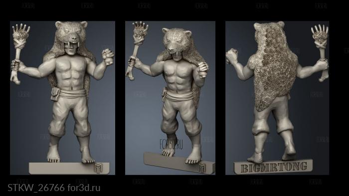 Wendol Bear Warrior 3d stl модель для ЧПУ