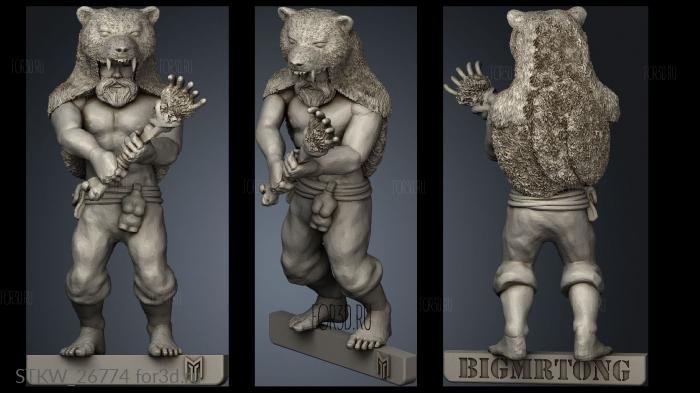 Wendol Bear Warrior 3d stl модель для ЧПУ