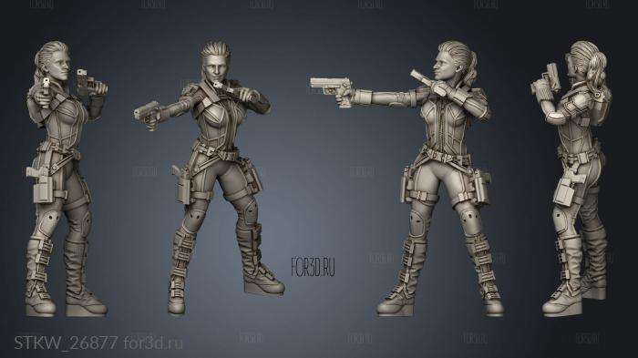 Black WIDOW Melina Vostokov stl model for CNC