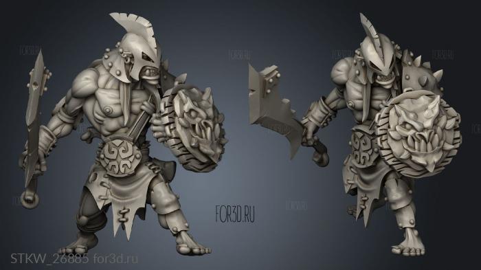 Blackmarsh Horde Mortem the Sanguinary Raiders Shield stl model for CNC