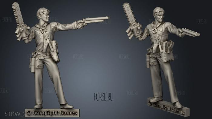 Blackwater Gulch Lawmen Ashton Campbell stl model for CNC