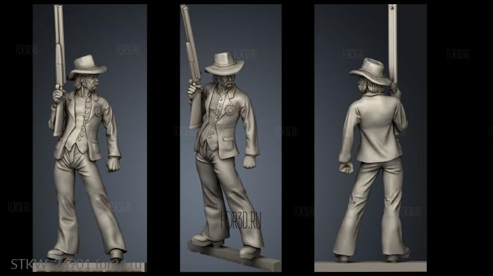 Blackwater Gulch Lawmen Deputy stl model for CNC