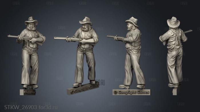 Blackwater Gulch Lawmen Deputy Deputies stl model for CNC