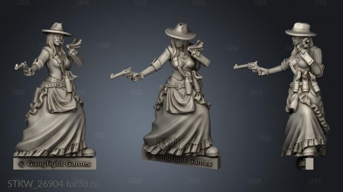 Blackwater Gulch Lawmen Janey Bower janeybower stl model for CNC