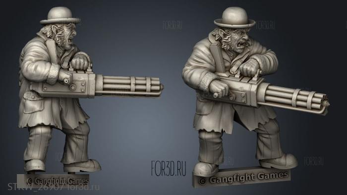 Blackwater Gulch Lawmen Tiny stl model for CNC