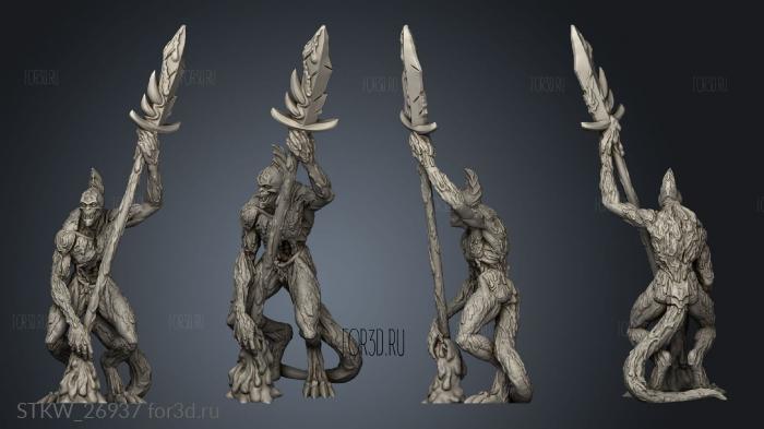 Blood Demon stl model for CNC