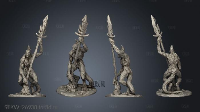 Blood Demon base stl model for CNC