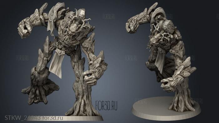 blood dungeon tree man stl model for CNC