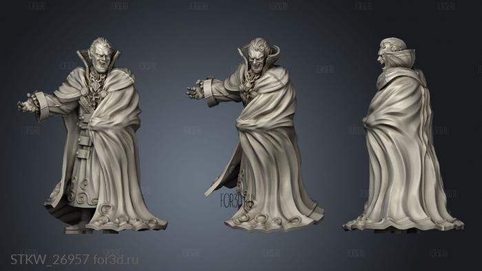 Blood Moon Count Dracula stl model for CNC