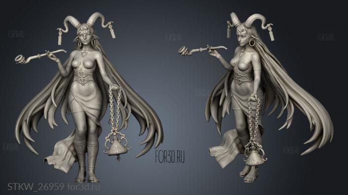 Blood Moon Enchantress stl model for CNC