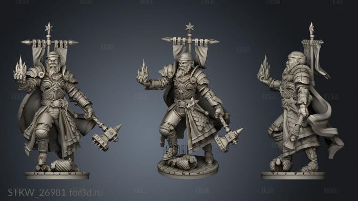 Blood Moon Warpriest Fire Magic stl model for CNC