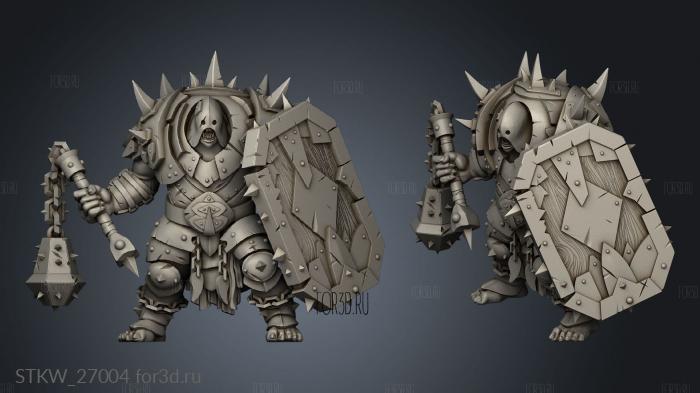 Krul Knurr stl model for CNC