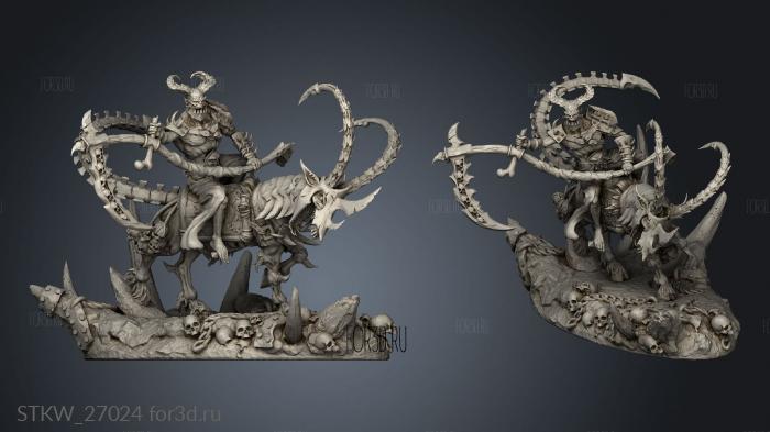 Bloodhorn Riders Rider stl model for CNC