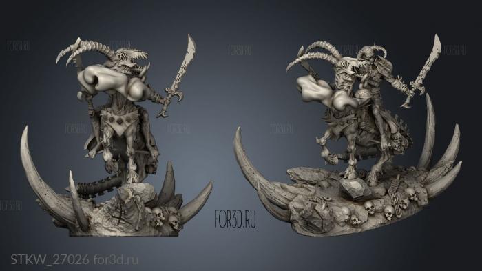 Bloodhorn Riders Rider stl model for CNC