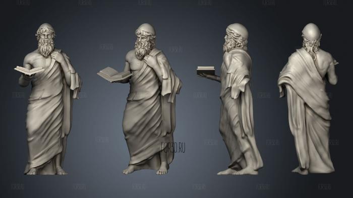 Arena Statues The Philosopher 3d stl модель для ЧПУ