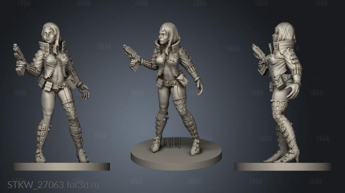 cyber girl cybergirl stl model for CNC