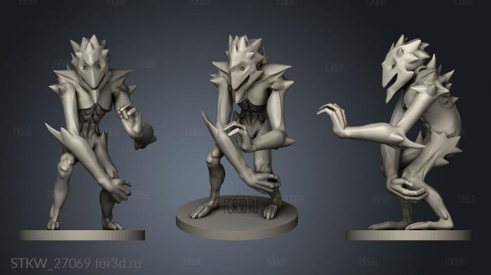demon light demon light mirrored stl model for CNC