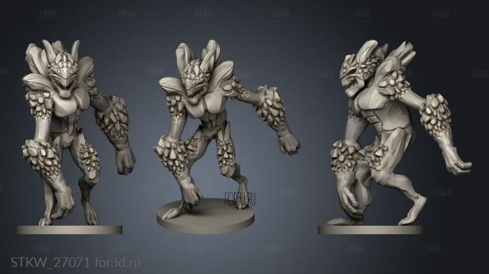 demon stone demonstone mirrored stl model for CNC