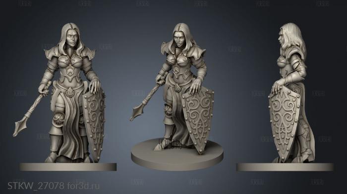 paladin girl paladin girl 3d stl модель для ЧПУ