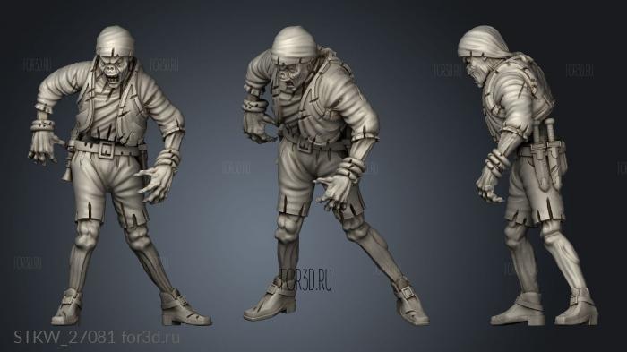 ship boy zombie mozzo 3d stl модель для ЧПУ