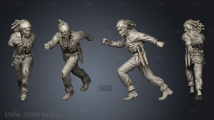 zombie runner stl model for CNC