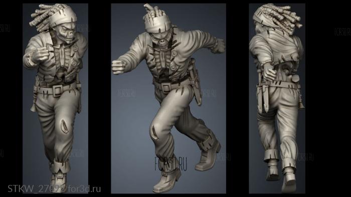 Board Game zombie runner stl model for CNC