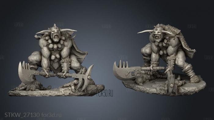 Ogre Berserker 3d stl модель для ЧПУ