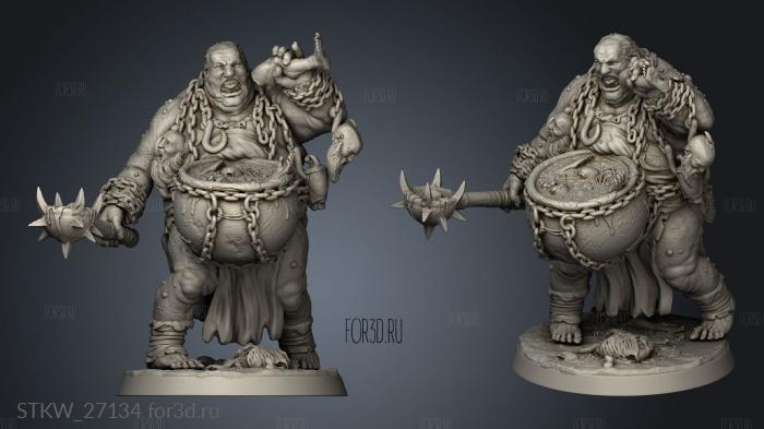 Ogre Cook stl model for CNC